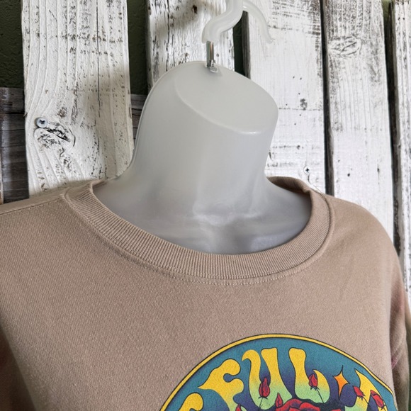 Grateful Dead‎ Floral Bear Tie Dye Sweatshirt Women's Large Crewneck Boho Hippie - Picture 6 of 10